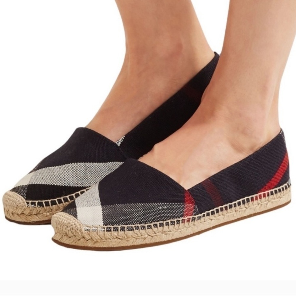 Burberry Hodgeson Nova espadrille slip ons size 39 - Picture 2 of 16